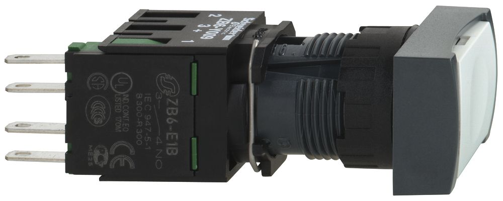 EB-Taster flach Schneider Electric 1S weiss