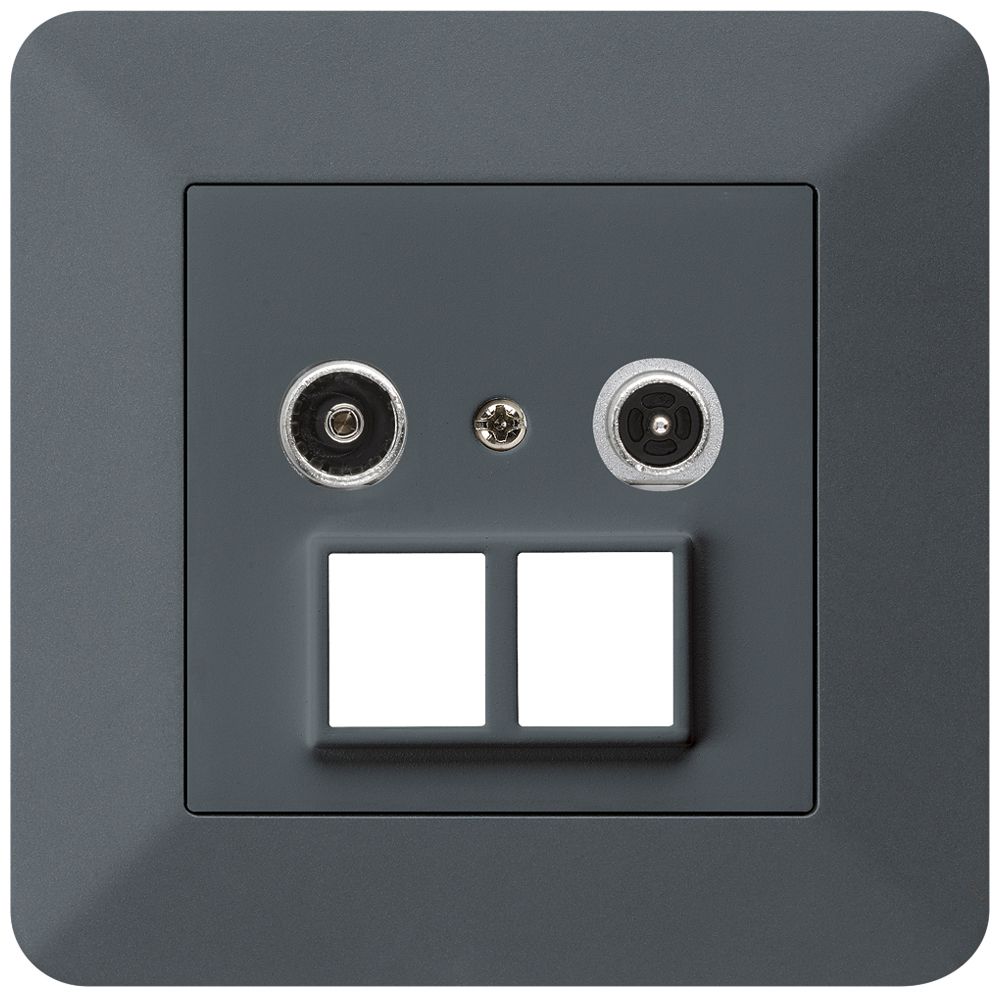 Prise multimédia ENC kallysto.trend R/TV 10.5dB 2GHz anthracite