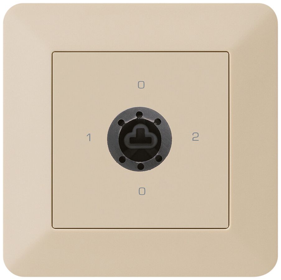 UP-Drehschalter kallysto.trend 2/1L beige für Sicherheitsschloss ohne Zylinder
