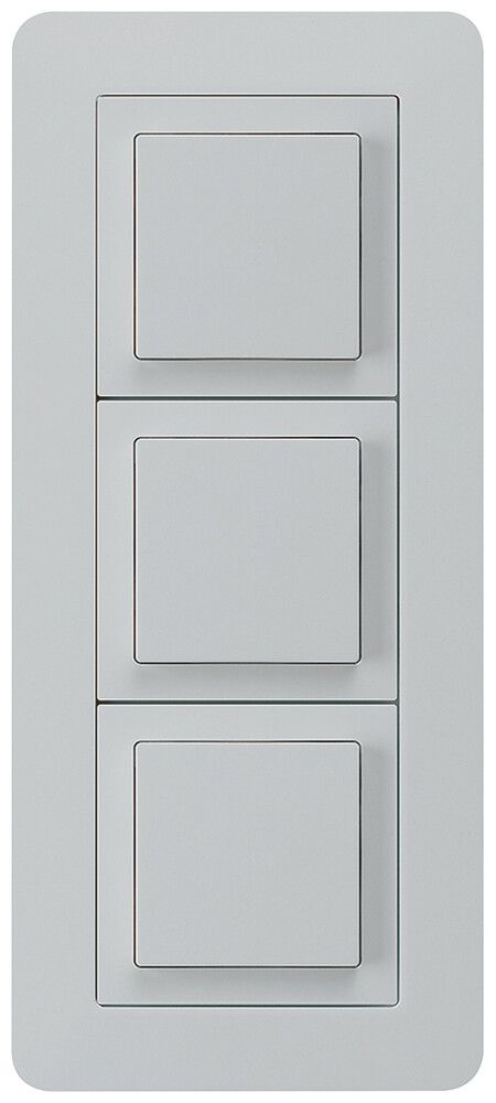 UP-Kombination kallysto.trend Gr.I-I-I vertikal 3×Schalter S3 lichtgrau