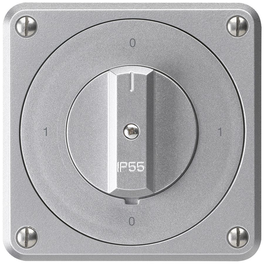 UP-Drehschalter robusto IP55 S0/3P aluminium für Kombination