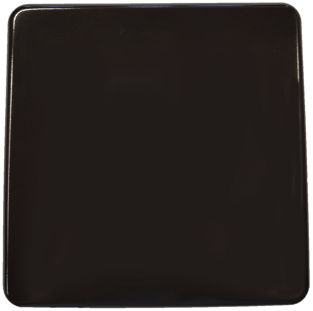 Plaque de recouvrement 2×2 sans alésage noir