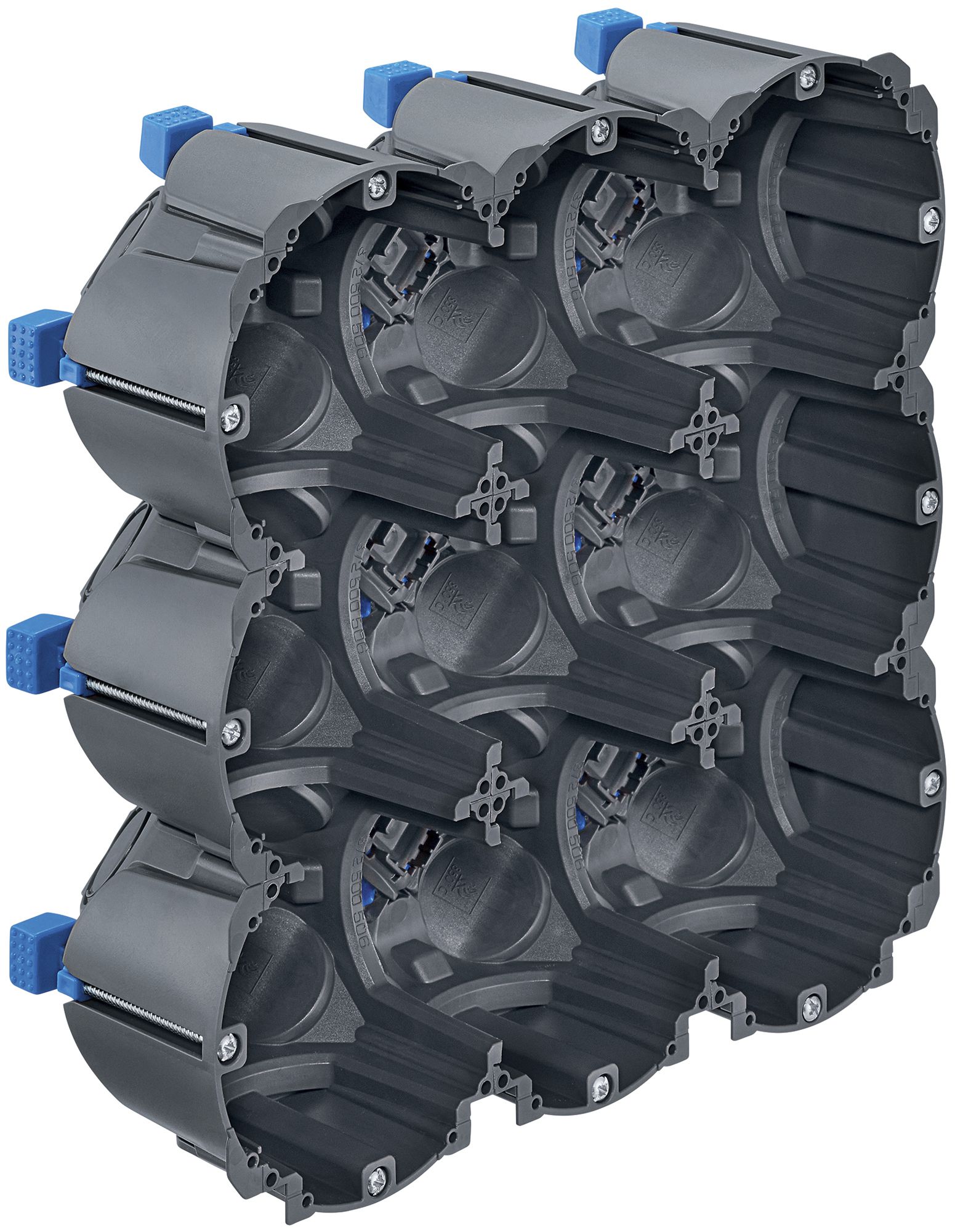 Scatola per parete cava HSB D83, grd. 3×3, 203×203×65mm TFI 850°C