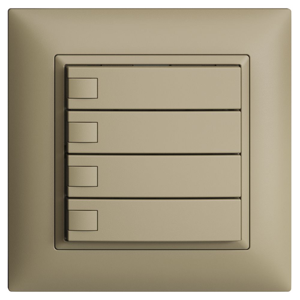 Poussoir KNX RGB ENC EDUE FMI, 250mW, s.LED, 4×poussoir, comm.1×touche, sa