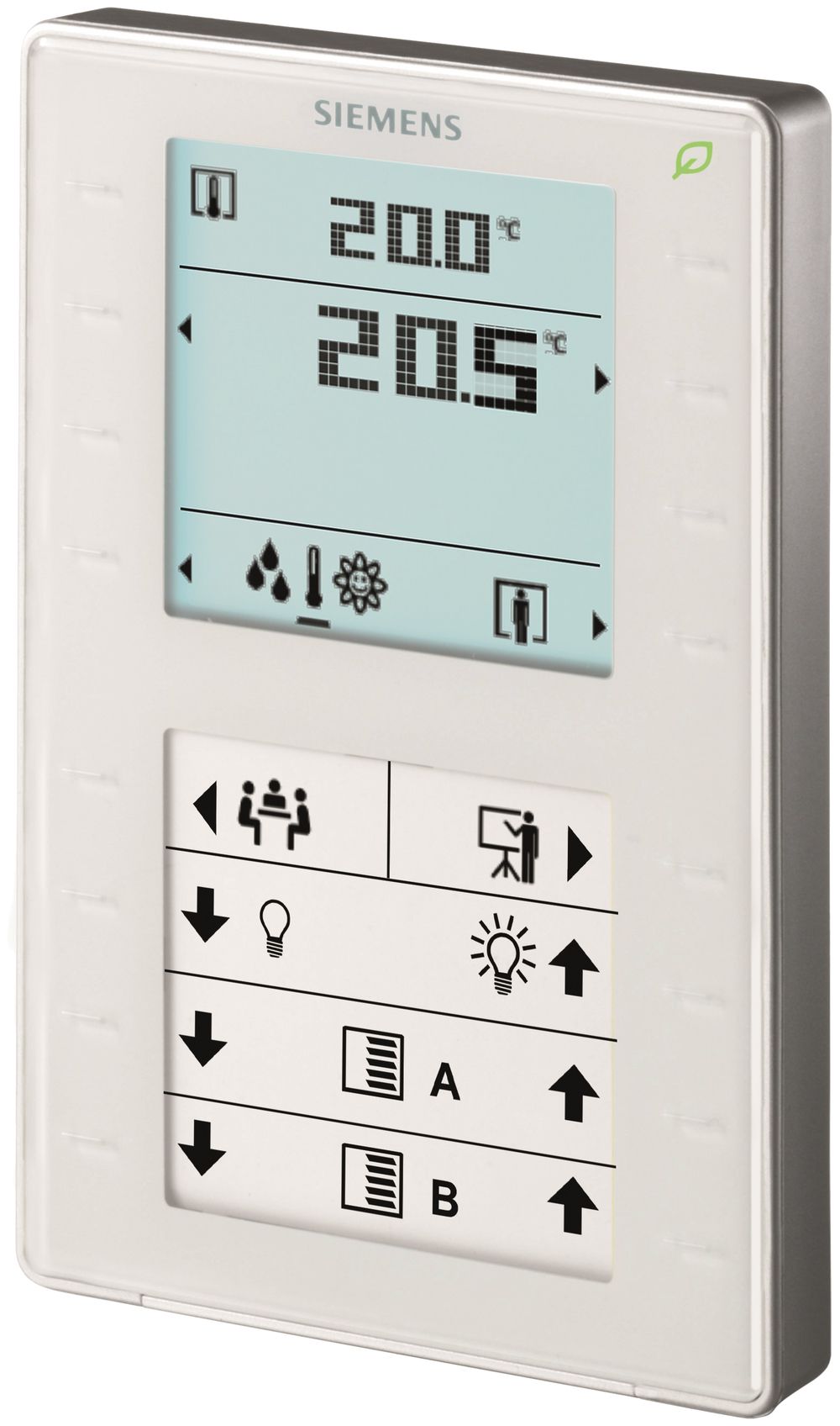Appareil de commande KNX AP Siemens QMX3.P37, blanc