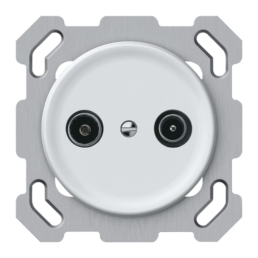 UP-Antennendose TV-R origin Durchgangsdose 18.5dB 1.7dB weiss