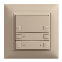 UP-Frontset EDIZIOdue zeptrionAIR Motor 2K ohne Bezeichnung mit LED sand