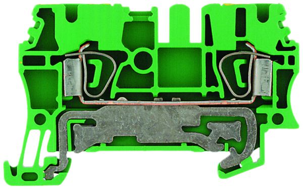 Borne de protection Weidmüller ZPE 2.5 connexion à ressort 2.5mm² vert/jaune