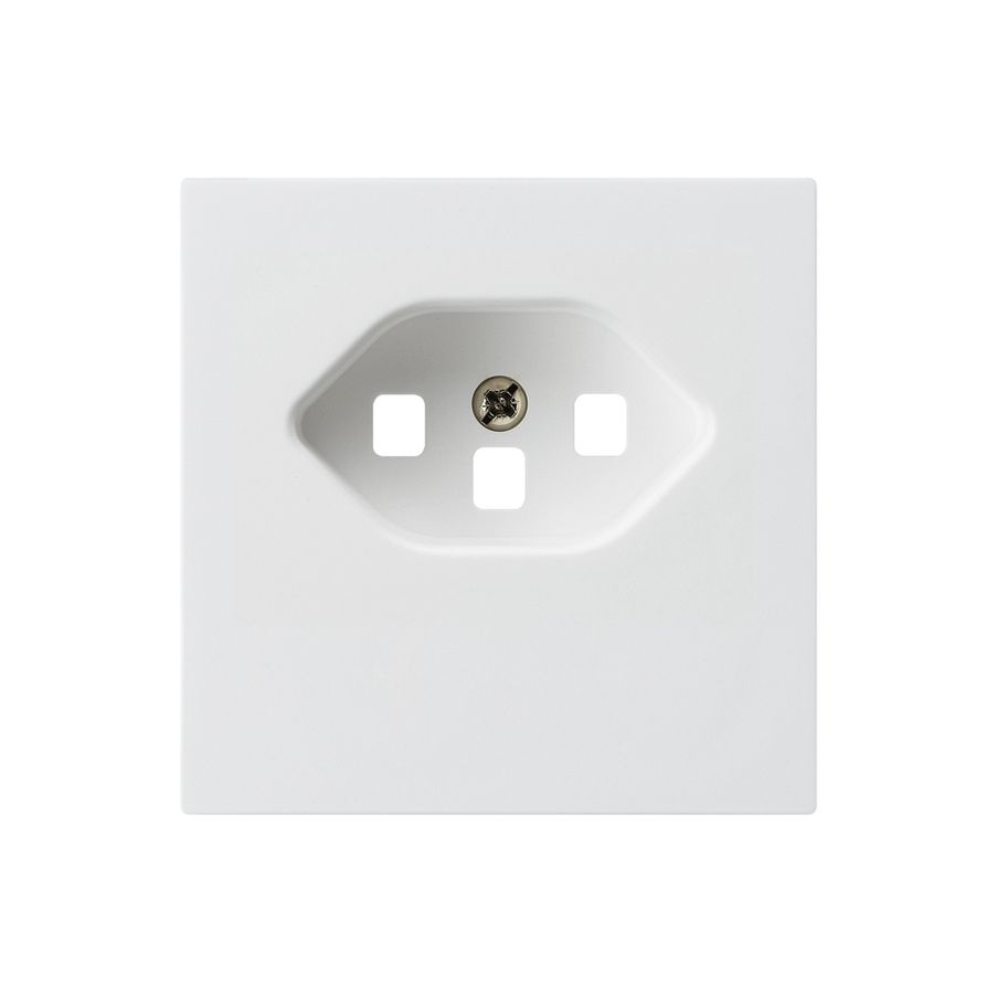 Frontplatte kallysto T23 weiss 60×60 für Steckdose Schraubklemme