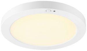 EB-LED-Deckenleuchte SLV VARIO 220 SEN 9W 1150lm 3000…4000K VWB Ø227×22mm weiss
