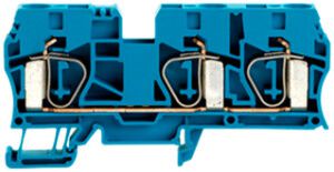 Durchgangs-Reihenklemme Weidmüller ZDU 10/3AN Zugfeder 10mm² TS35 blau