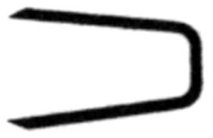 Krampe SFS Nr.1 9mm verzinkt