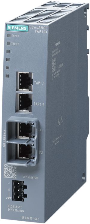 Test Access Port Siemens SCALANCE TAP104, 2×port di rete/2×port diagnostica