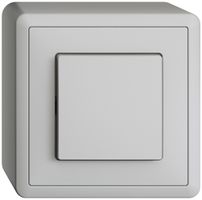 AP-Druckschalter EDIZIOdue 3/1L hellgrau