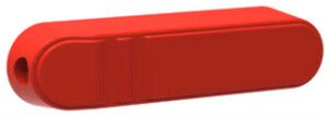 Manigl.bottone per OT63-125F6/F8 72mm, non chiudibile, rosso
