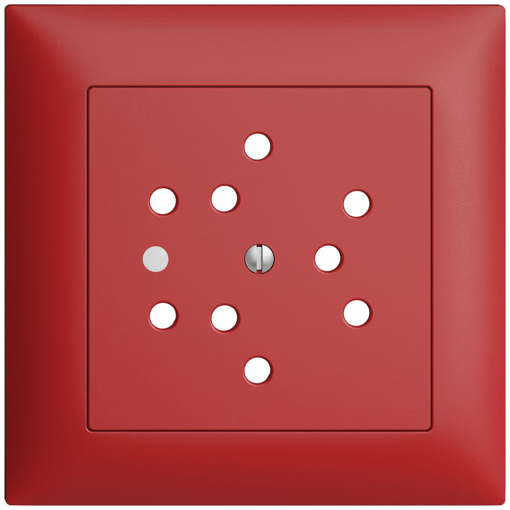 UP-Frontset EDIZIOdue berry 88×88mm 3×T12 mit Linse