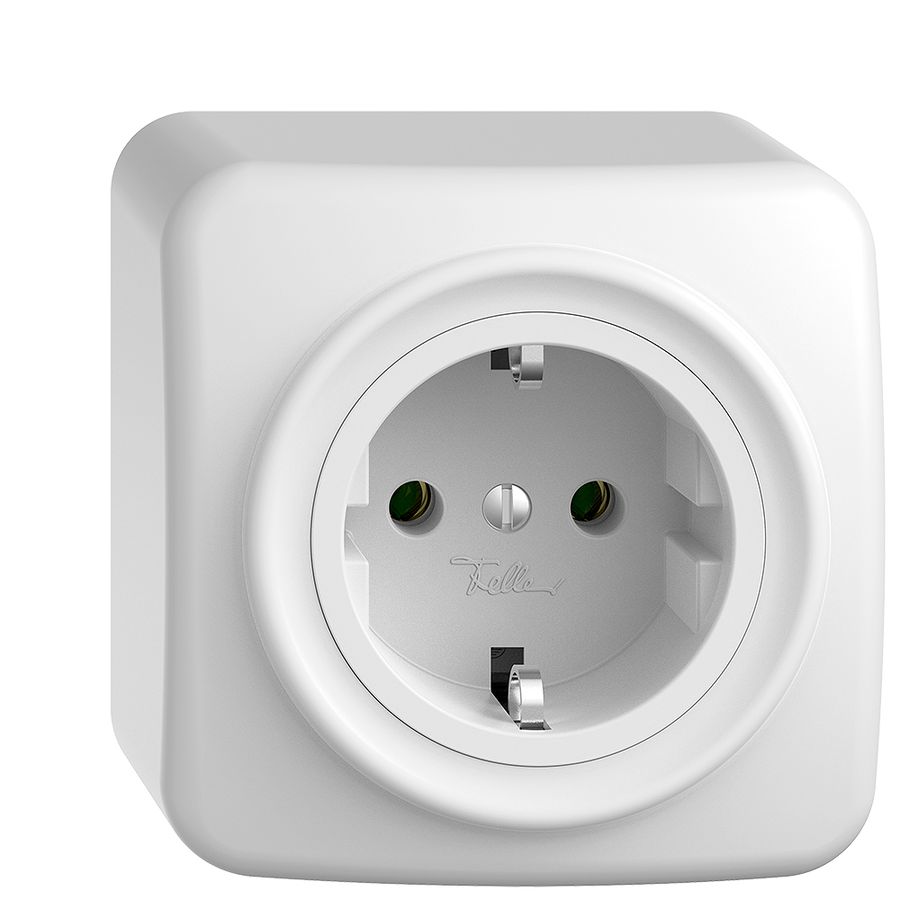 Presa SCHUKO AP Sdue 16A, 250VAC, L+N+PE bianco