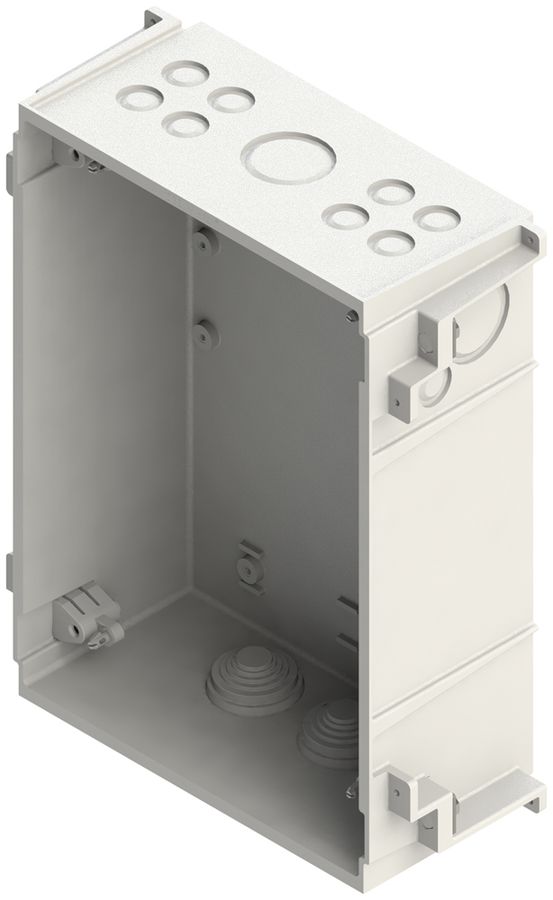 Einlasskasten R&S zu ENC 60/160, gefüllt m.Styropor, 2×Ø90/82mm, 1×Ø60mm, 2×M32