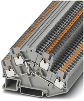 Morsetto 2 piani 0.14…4mm² grigio connessione Push-in PTTBS 2.5-PV