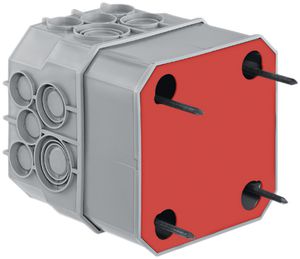 Boîte de dérivation ENC HSB grd.4 115×115×125mm TFC 850°C, 4 clous sans halogène