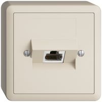 Prise AP 1×RJ45/s 4P ITplus EDIZIOdue crema