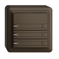 AP-KNX-Taster RGB EDUE, 250mW, m.RGB-LED, m.Papier., 3×Taste, 2×Tastenb., cof