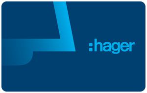 Karte Hager elcom.motion, für Aussenstation, 10Stück