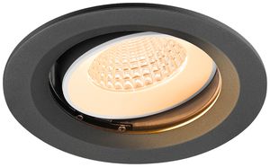 LED-Downlight SLV NUMINOS MOVE M 12W 1700lm 2700K WB DALI Ø135×80mm sz/ws