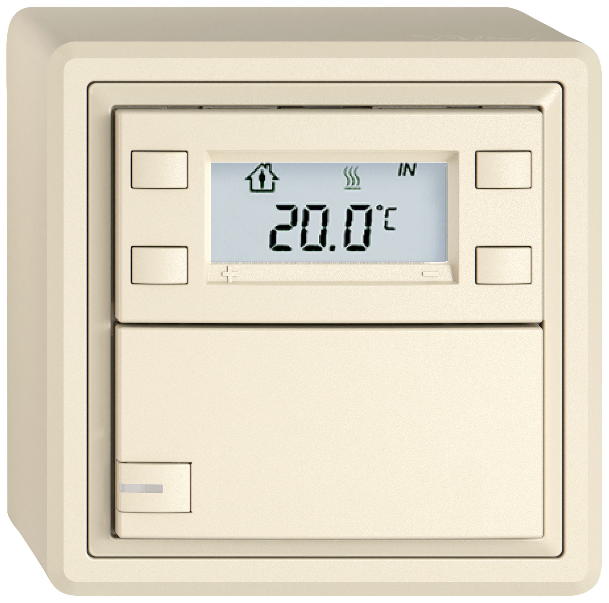 Poussoir RTH AP EDIZIO.liv SNAPFIX® a.RGB-LED 1×touche comm.1T cr