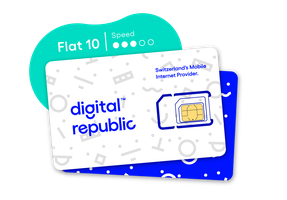 Digital Republic Flatrate 10 SIM | 365 Tage max. 10 Mbits Download, 5 Mbits Upload