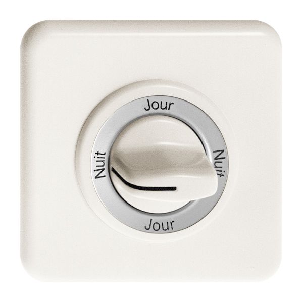 Kit frontal Nuit-Jour-Nuit-Jour pour interrupteur rotatif blanc