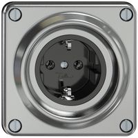 Steckdose ELEMENT SNAPFIX® SCHUKO 16A 250V IP20 alu