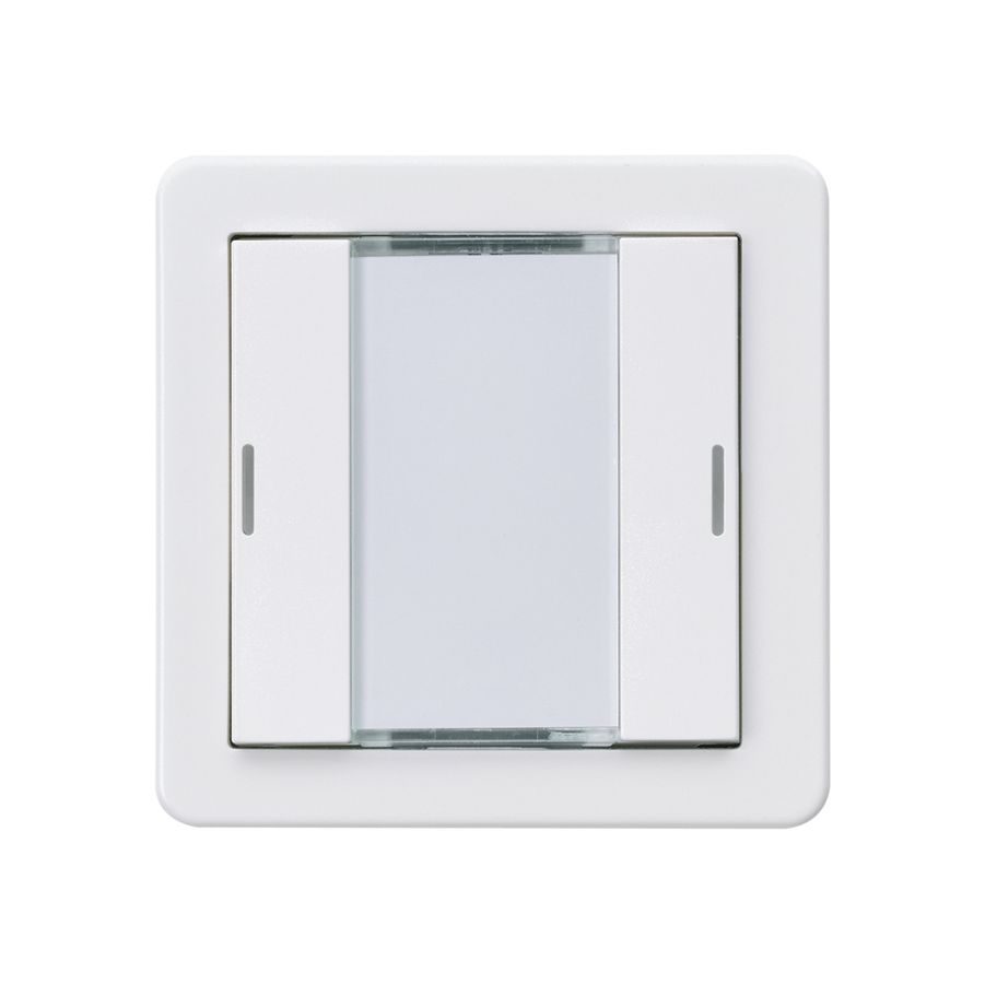 Pulsante Hager basico A KNX doppio LED bianco