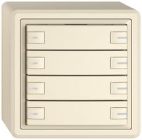 AP-KNX-Taster RGB EDIZIO.liv SNAPFIX® Temperaturfüh.RGB-LED 8×T 1-Tbed.cr