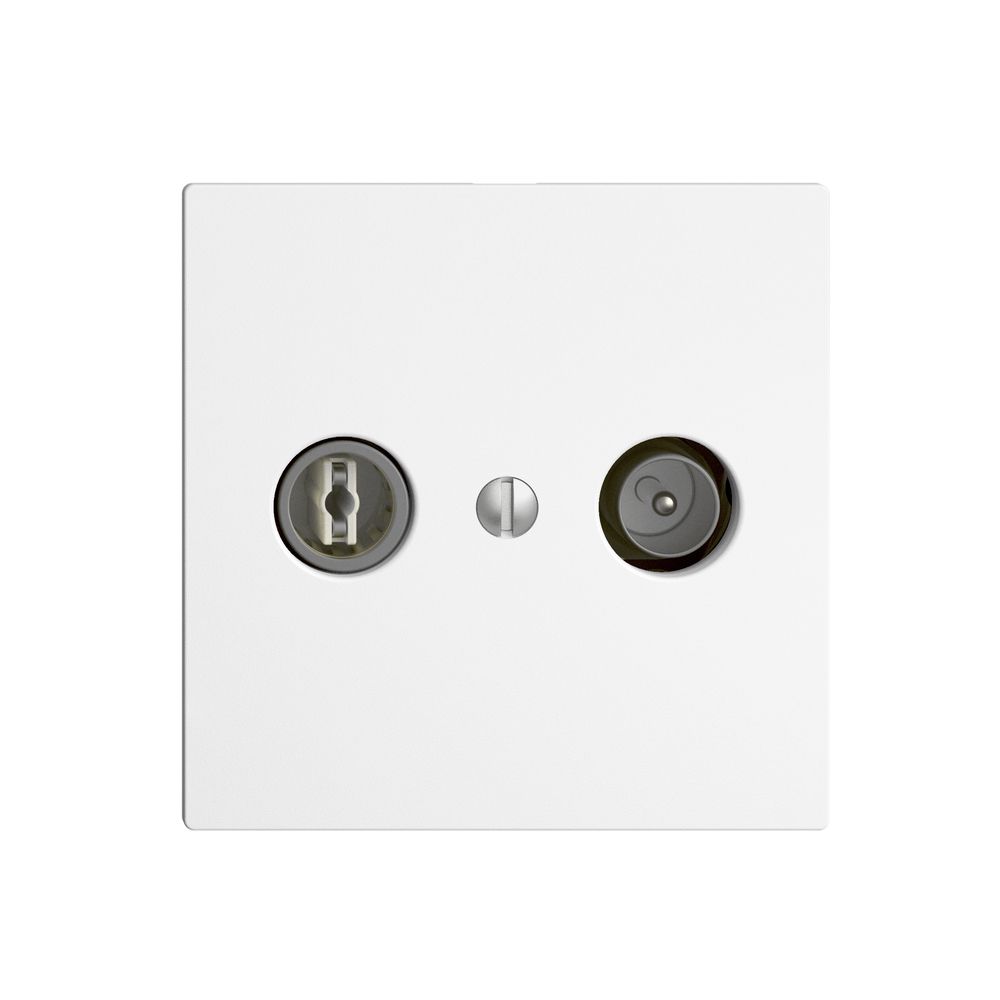 UP-TV-R-Dose EDIZIOdue 19dB weiss Breitbanddose 5…2000MHz, F