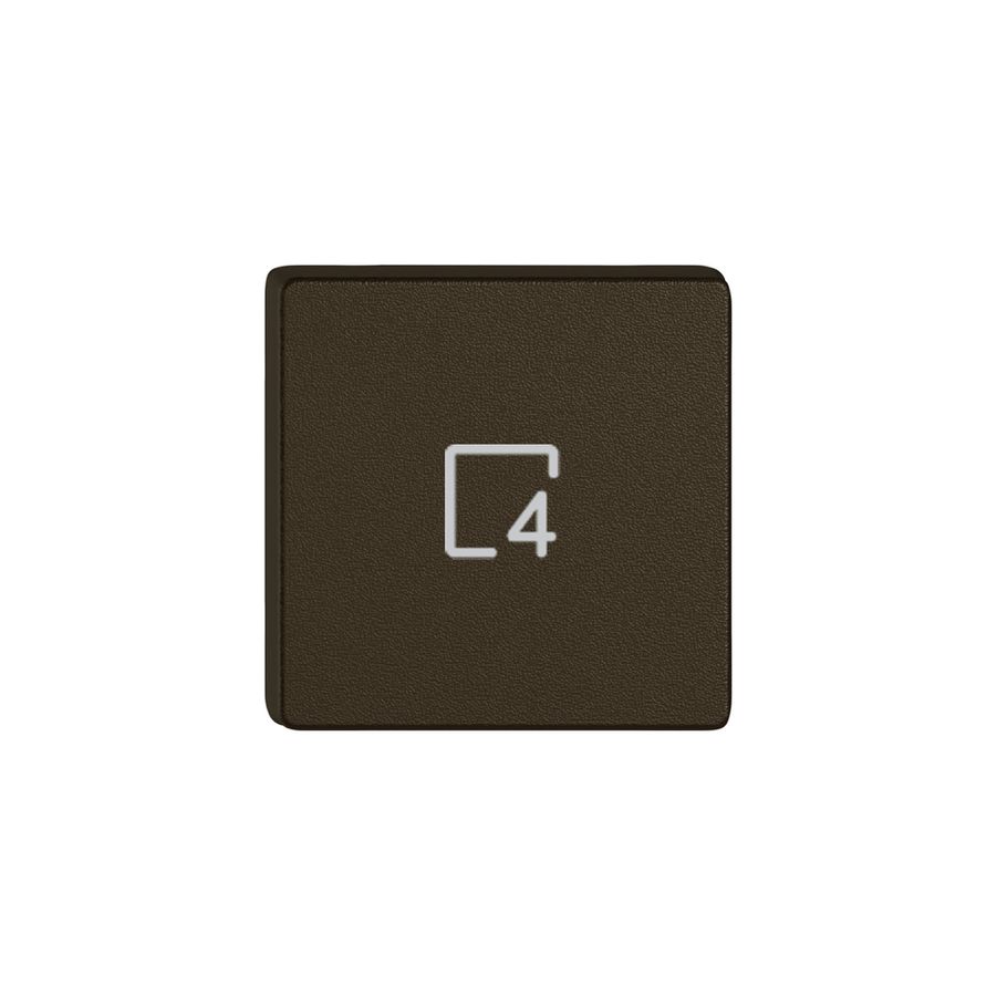 Taste 1/4 EDIZIO.liv Wiser mit SNAPFIX® mit Symbol Szene 4 br