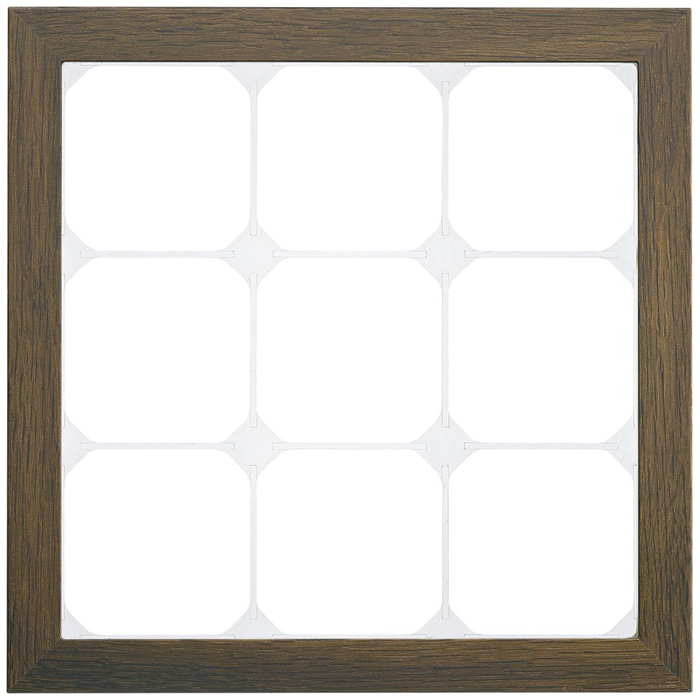 Abdeckrahmen KAL.art 3×3 214×214mm Räuchereiche