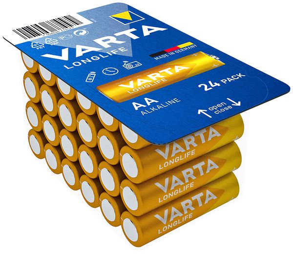 Batterie Alkali VARTA Longlife AA Pack à 24 Stück