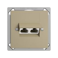 EB-Dose 2×RJ45/u 4P getr. EDIZIOdue sand ITplus