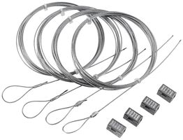 Kit di sospensione a corda Sylvania KubiXx acciaio 3000mm zinco 4 pezzi