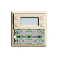 Plaque frontale RTH KNX 1…4×EDIZIOdue crema, avec LED RGB