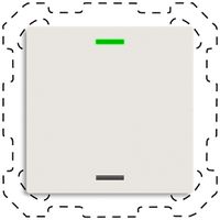 EB-Taster KNX RGBW MDT BE-TAL60T111.01 1T/2B Temp.weiss matt "neutral"
