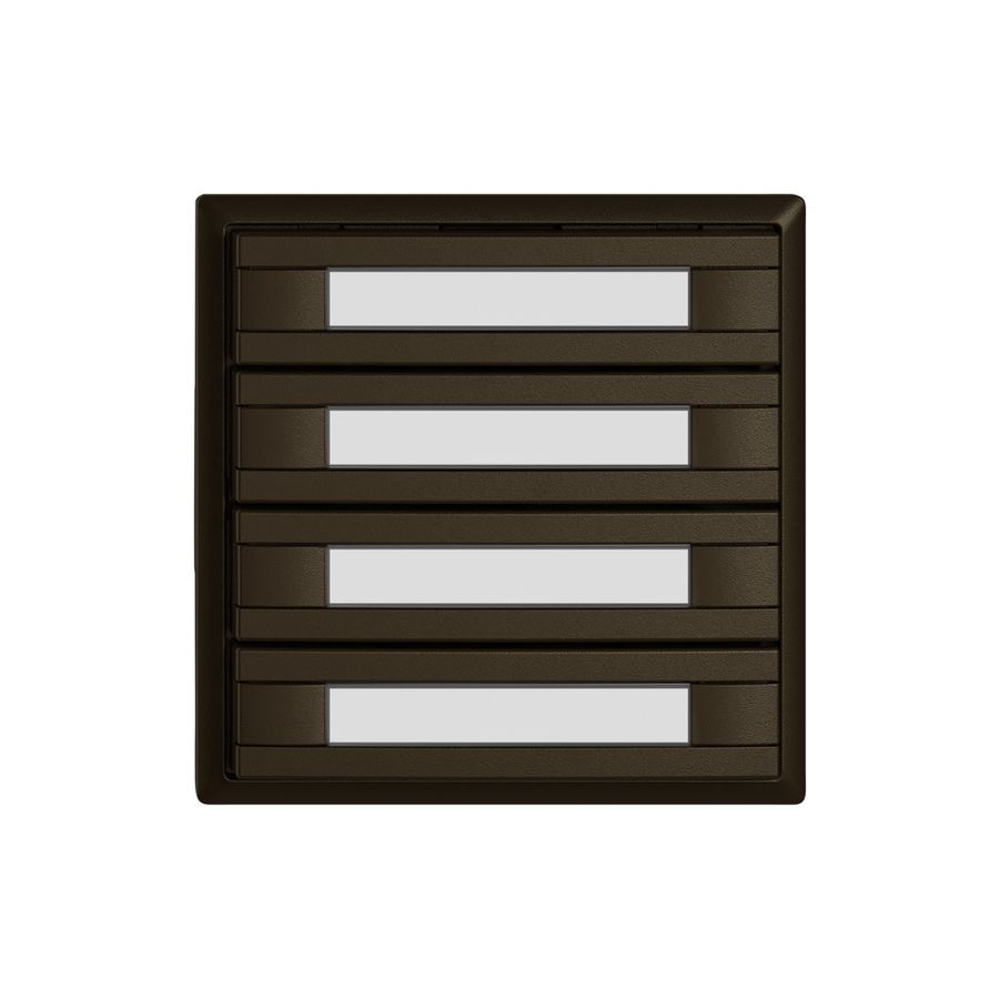 Pulsante KNX RGB EDIZIO.liv SNAPFIX® sensore temp.s.LED targ.4× com.2T ma