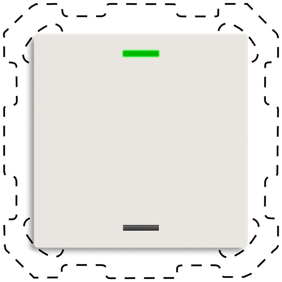 EB-Taster KNX RGBW MDT BE-TAL60T111.01 1T/2B Temp.weiss matt "neutral"