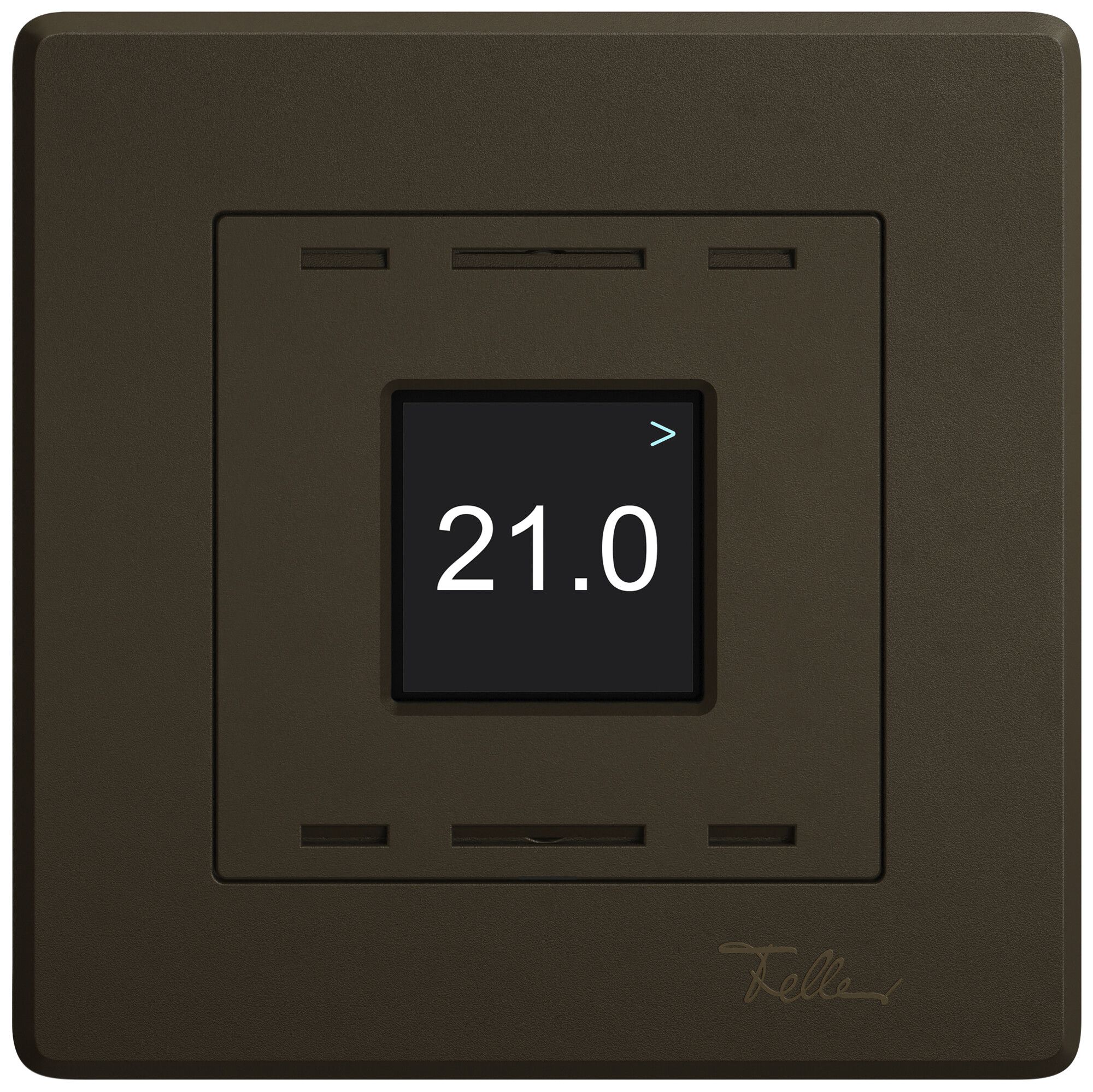 UP-Raumtemperatursensor EDIZIO.liv Wiser SNAPFIX® 230V 5…30°C umbra