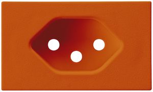 Frontplatte zu FLF-Steckdose Hager 1×Typ 13 Z orange