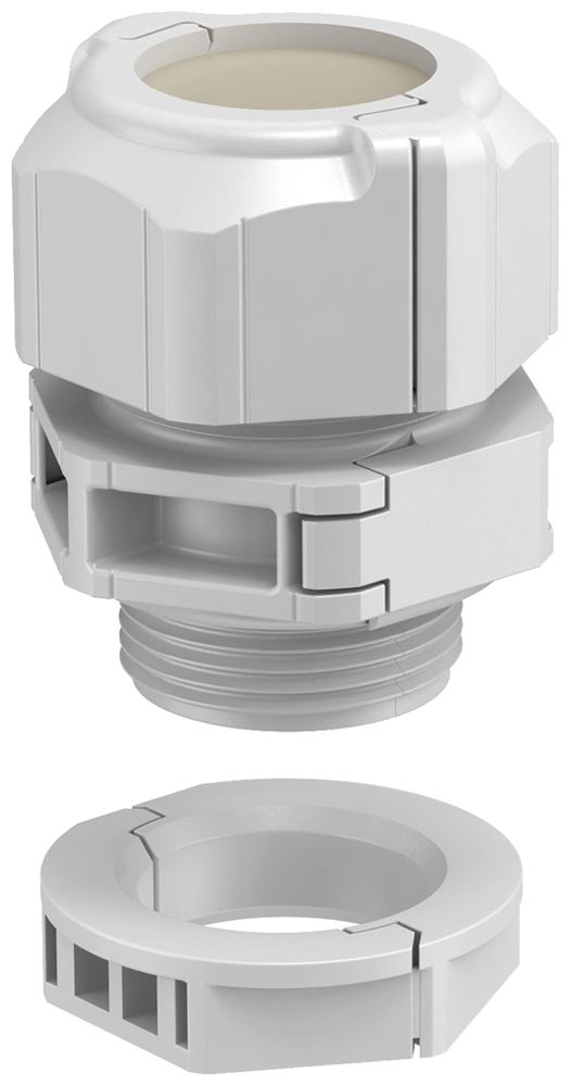 Pressacavo Bettermann V-TEC TB32 separabile M32 chiuso IP67 grigio