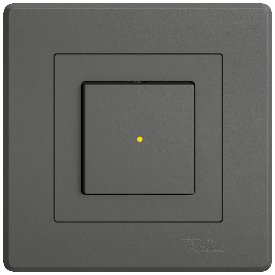 UP-Leuchtdruckschalter EDIZIO.liv SNAPFIX® 6/1L Frontlinse KS gelb dgu