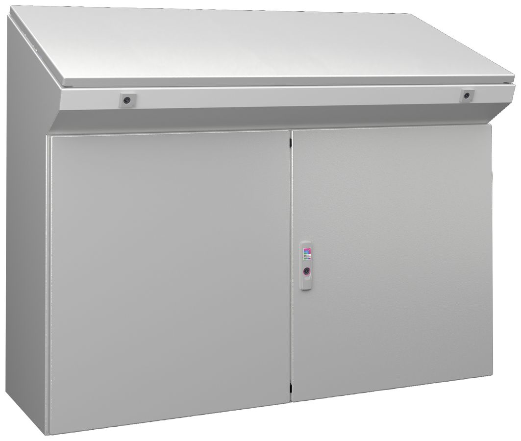 Pupitre fixe Rittal TP 6742.600 1200×975×400mm 2 battants gris IP55