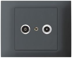 EB-Antennendose kallysto R-TV Bauart T, 4dB, 2GHz anthrazit